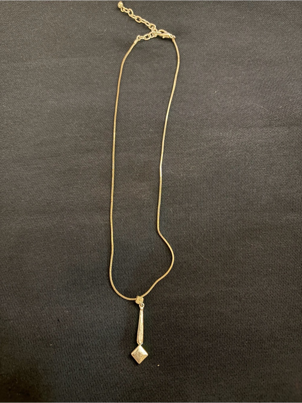 Delicate Silver Drop Pendant Necklace